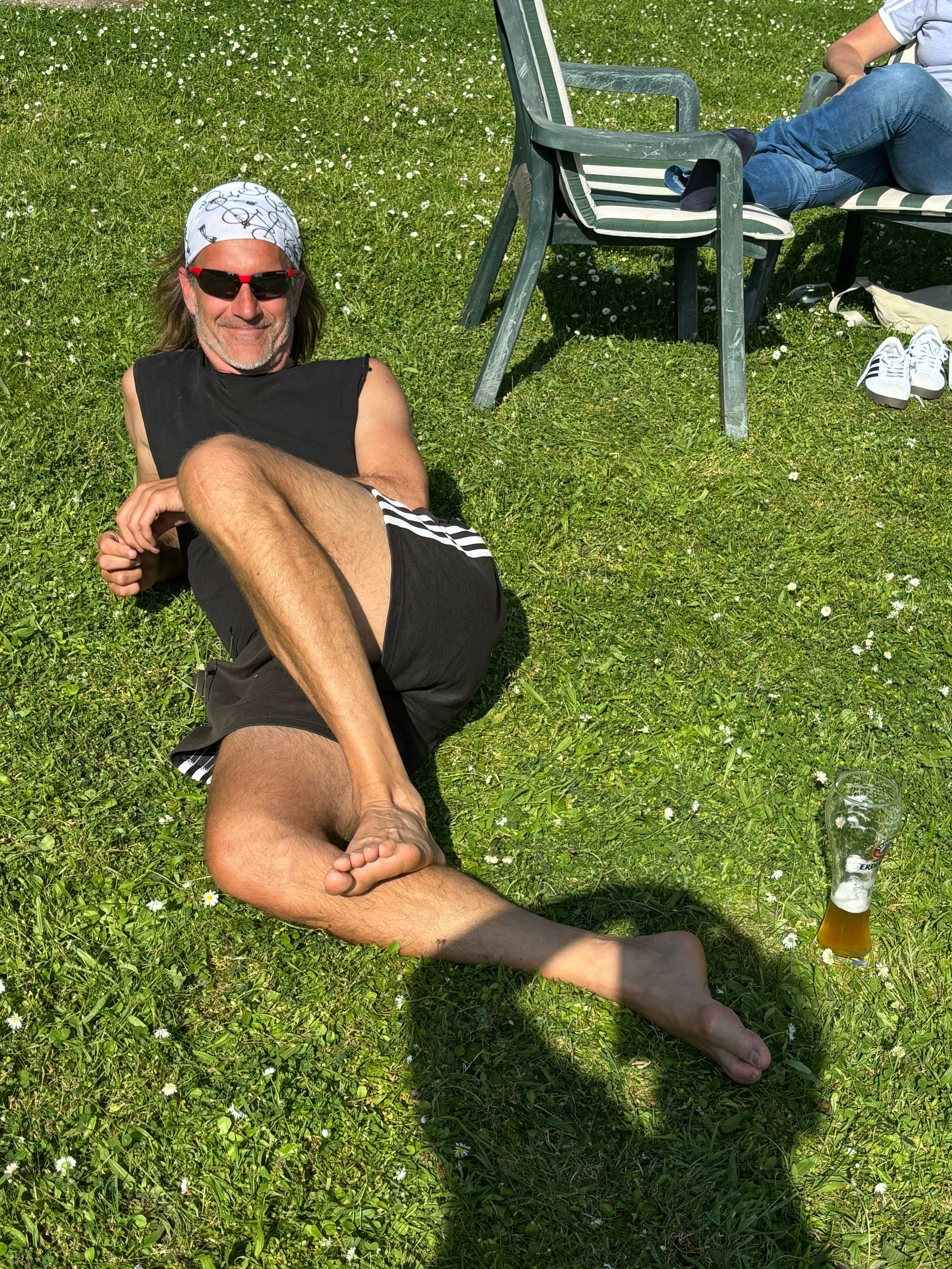 Entspannter Eickener Tennisspieler